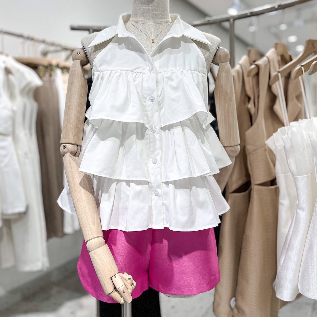 Áo sơ mi sát nách tầng , Peace House Clothing