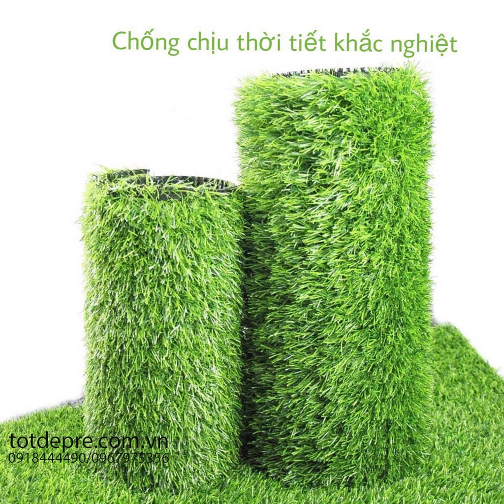 Thảm cỏ nhân tạo - Cỏ sân bóng Cỏ sàn loại đẹp 3CM - chịu mọi thời tiết