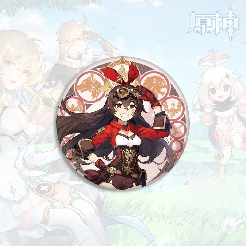 Huy Hiệu Cài Áo Phong Cách Game Peripheral Genshin