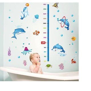 [ CÁC MẪU THƯỚC ĐO] decal thước đo chiều cao