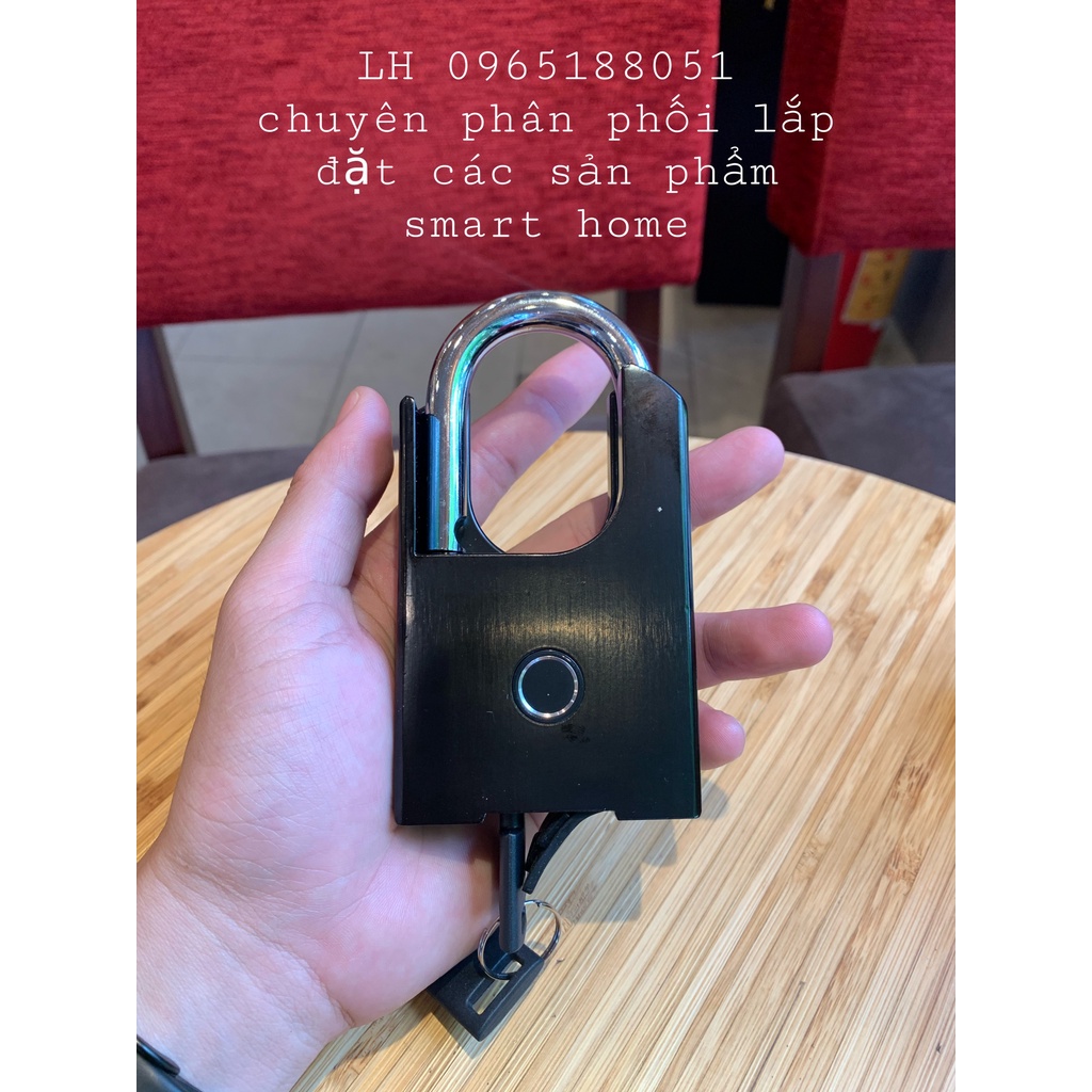 Ổ Khóa Bấm Vân Tay Chống Trộm Chống Cắt Chống Nước Thông Minh Kèm Chìa Bluethooth Tuya.TTLOCK
