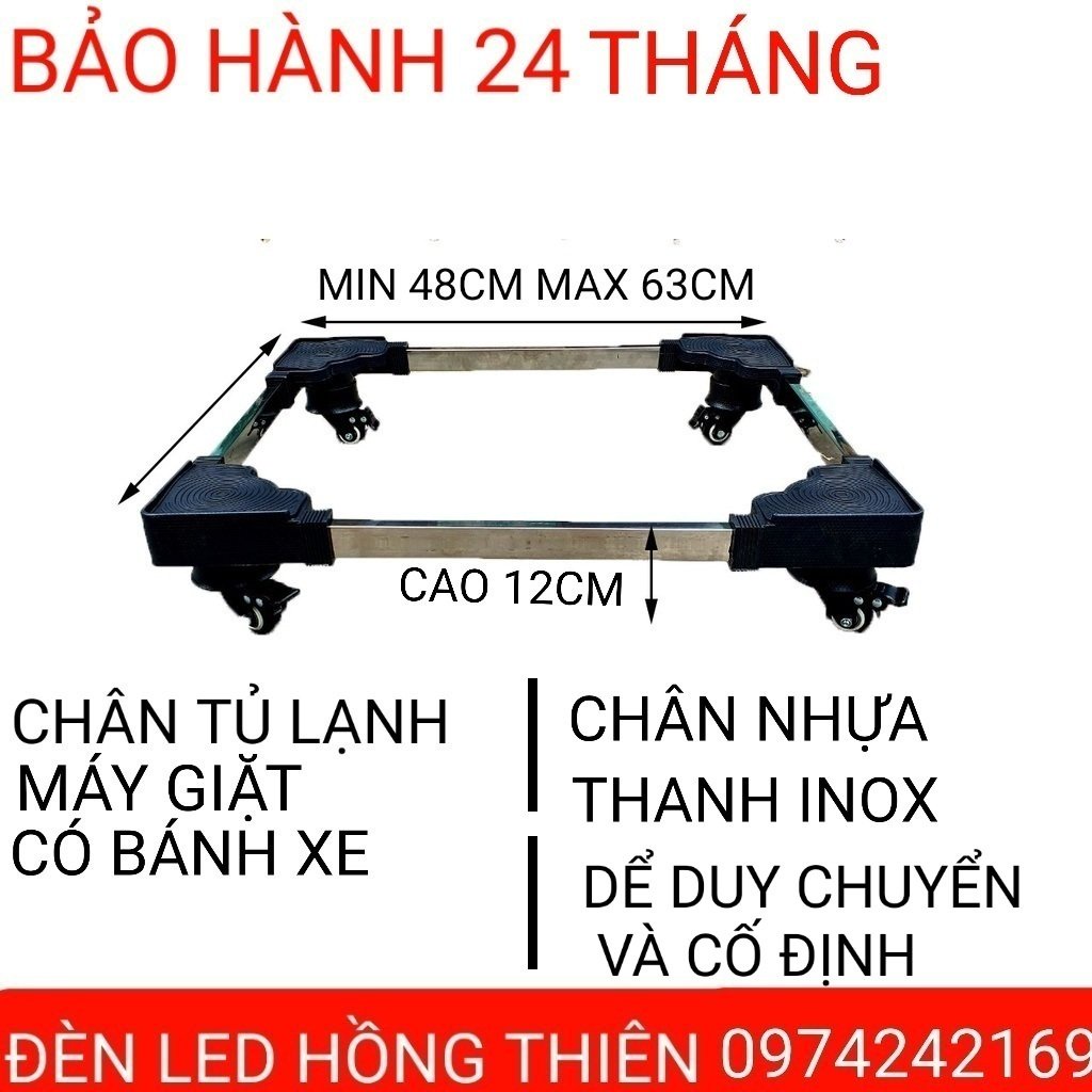 CHÂN ĐẾ TỦ LẠNH VÀ MÁY GIẶT CÓ BÁNH XE