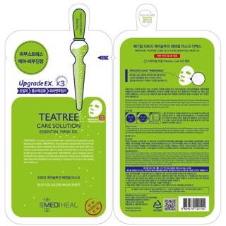 Combo 5 Mặt Nạ Tràm Trà MediHeal Teatree Care Solution Essential Mask EX