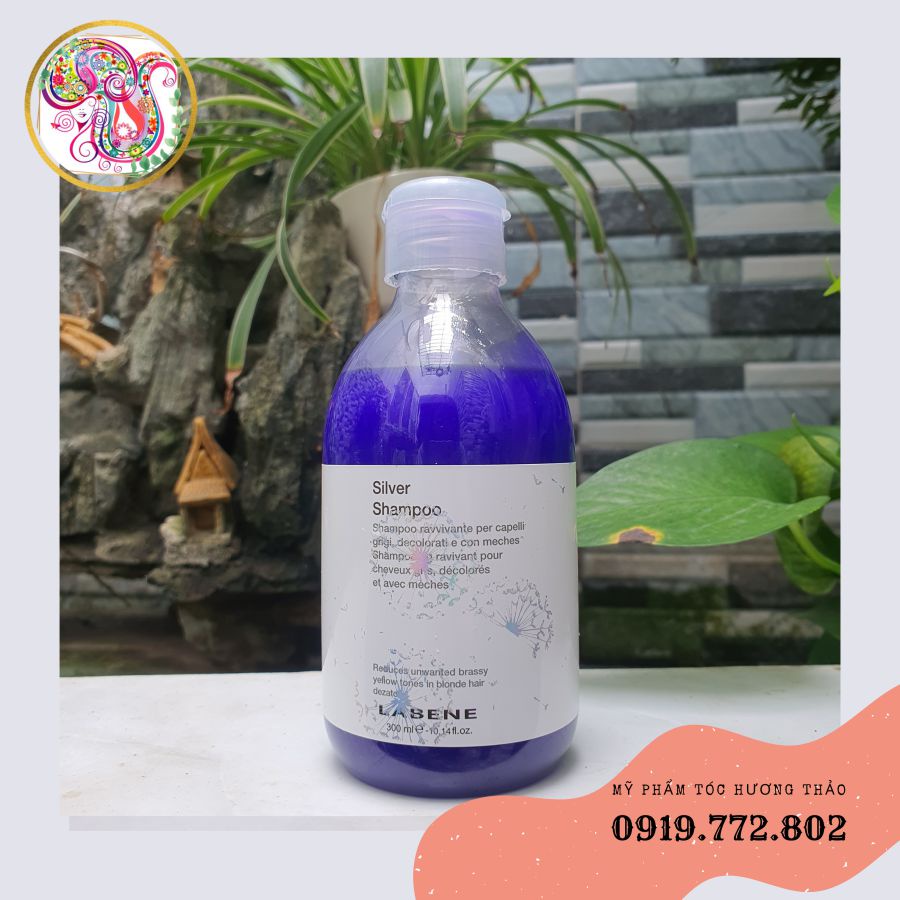 Dầu gội khử ánh sắc vàng, bền màu cho tóc tẩy và tóc bạch kim LABENE SILVER SHAMPOO 300ml