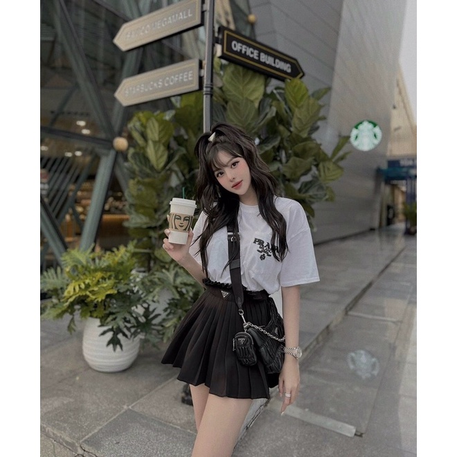 Set áo phông chân vây dập ly