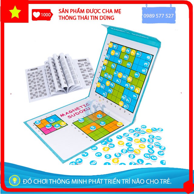 [Tư Duy] Bộ Sodoku Đồ Chơi Giáo Dục Bằng Gỗ