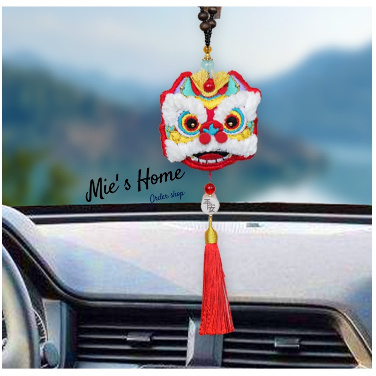 DIY BỘ KIT TỰ THÊU ĐẦU LÂN MẬP - CẦU MAY LÀM MÓC KHOÁ TÚI THƠM TREO Ô TÔ VÀ QUÀ TẶNG - MIE SHOP HANDMADE