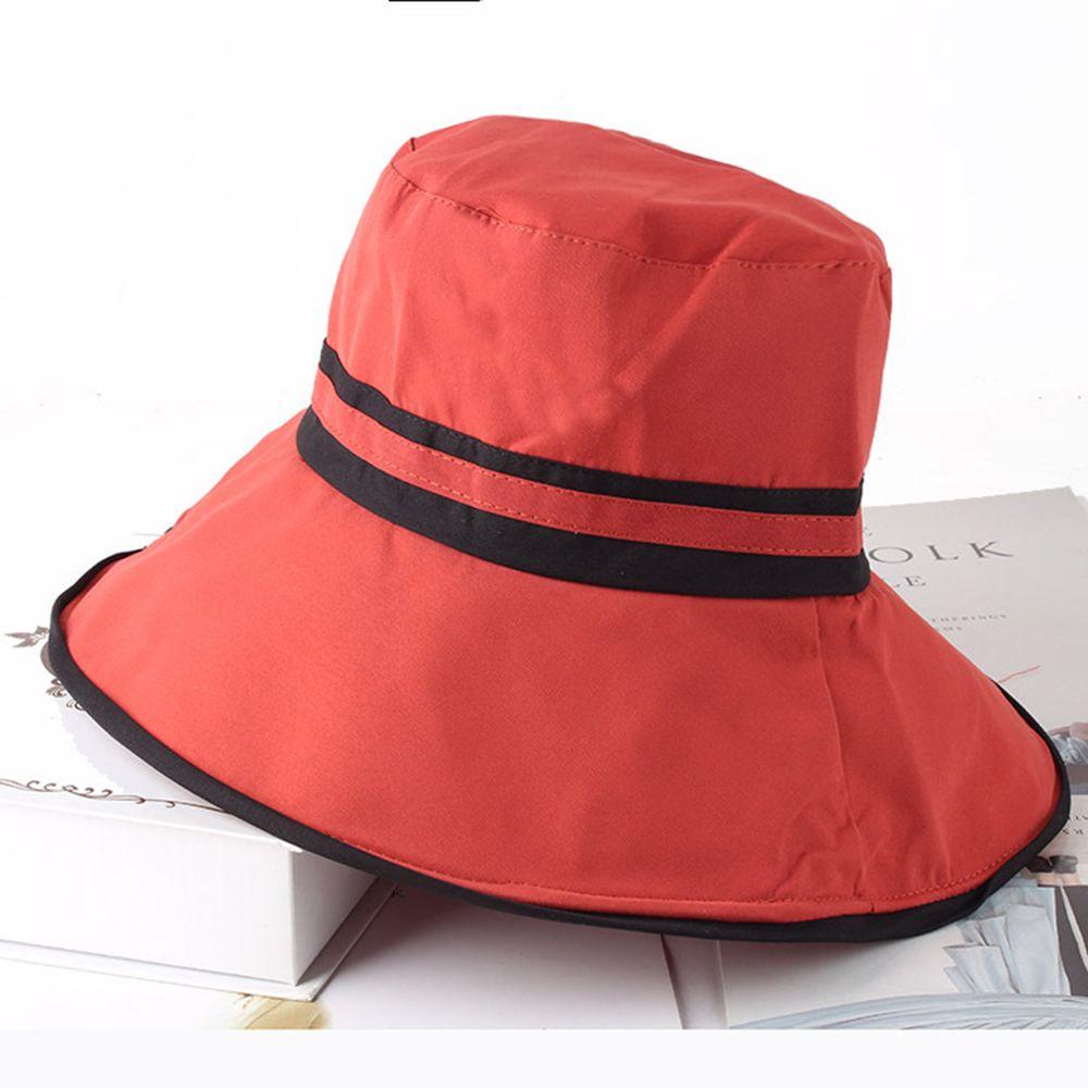 TWINKLE Mũ Bucket Vành Tròn Kẻ Sọc Thời Trang Mùa Xuân Cho Nữ