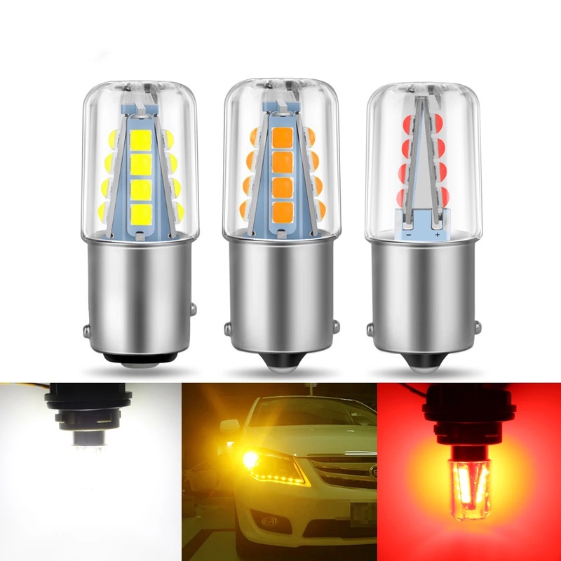 1 bóng đèn LED Canbus 1156 BA15S P21W 1157 siêu sáng cho xe hơi