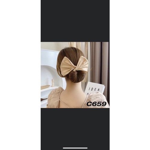 Buộc tóc xoắn nơ nữ