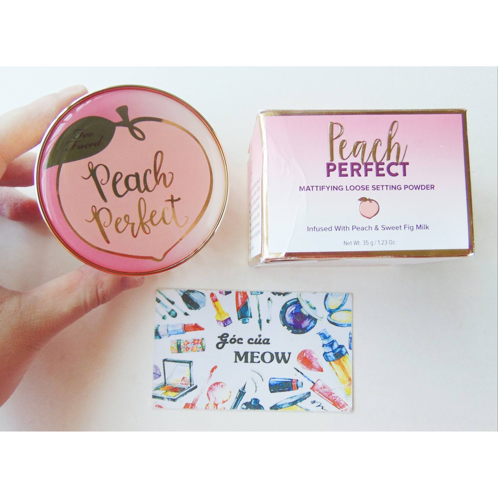 [Fullsize 35g/mini 3.5g] Phấn phủ Too Faced Peach Perfect Mattifying Loose Setting Powder