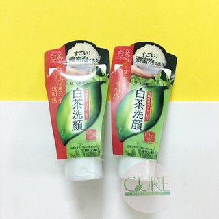 Sữa rửa mặt trà xanh Rohto Shirochasou green tea foam 120g - Hàng nội địa Nhật