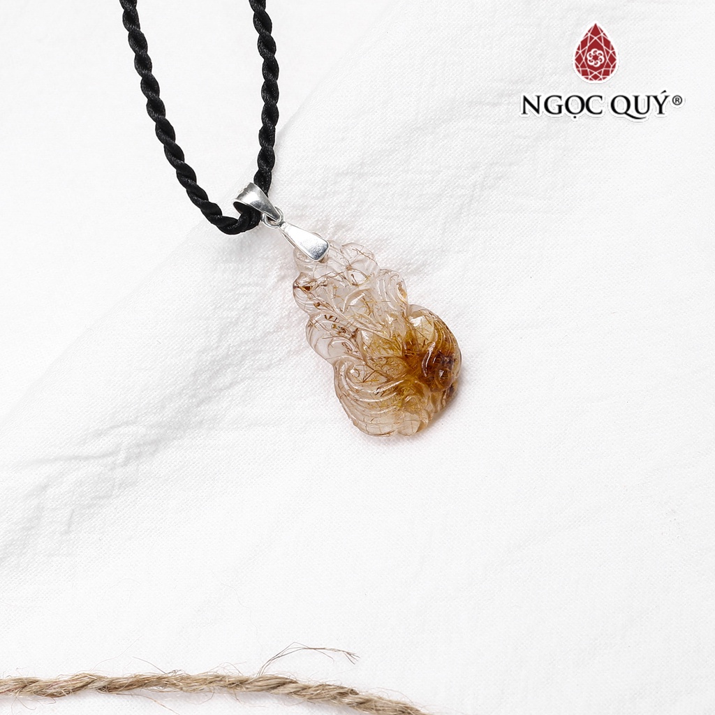 Mặt dây chuyền nữ hoàng hồ ly TA tóc đỏ cam - Ngọc Quý