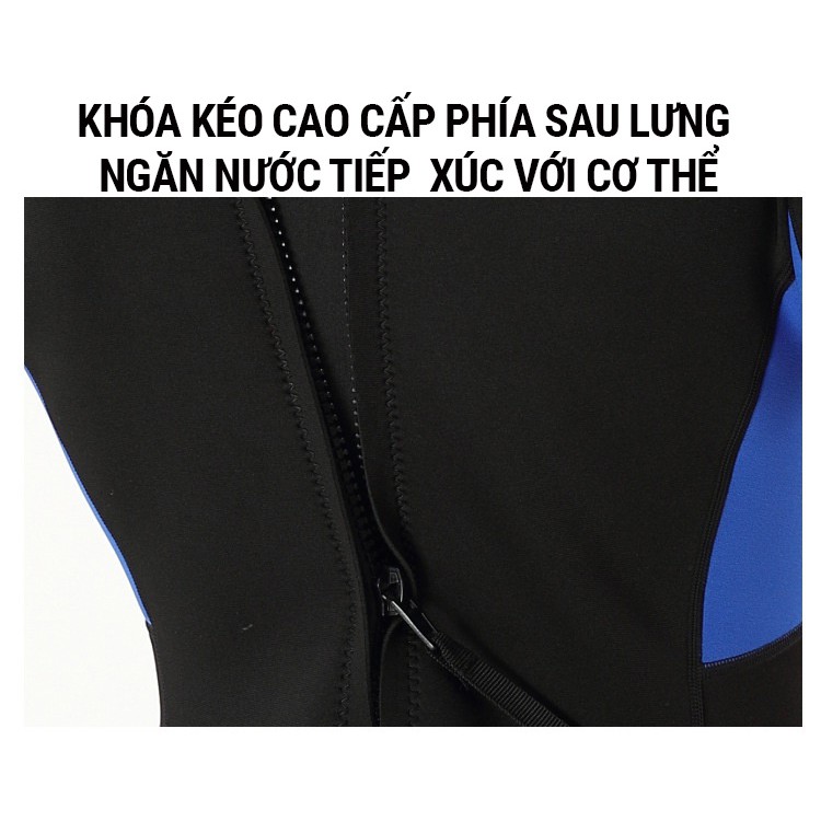 Bộ đồ lặn biển liền thân quần áo lặn cho nam dày 3mm POPO cho thợ lặn, áo lặn biển tay dài, ngắn tay giữ nhiệt