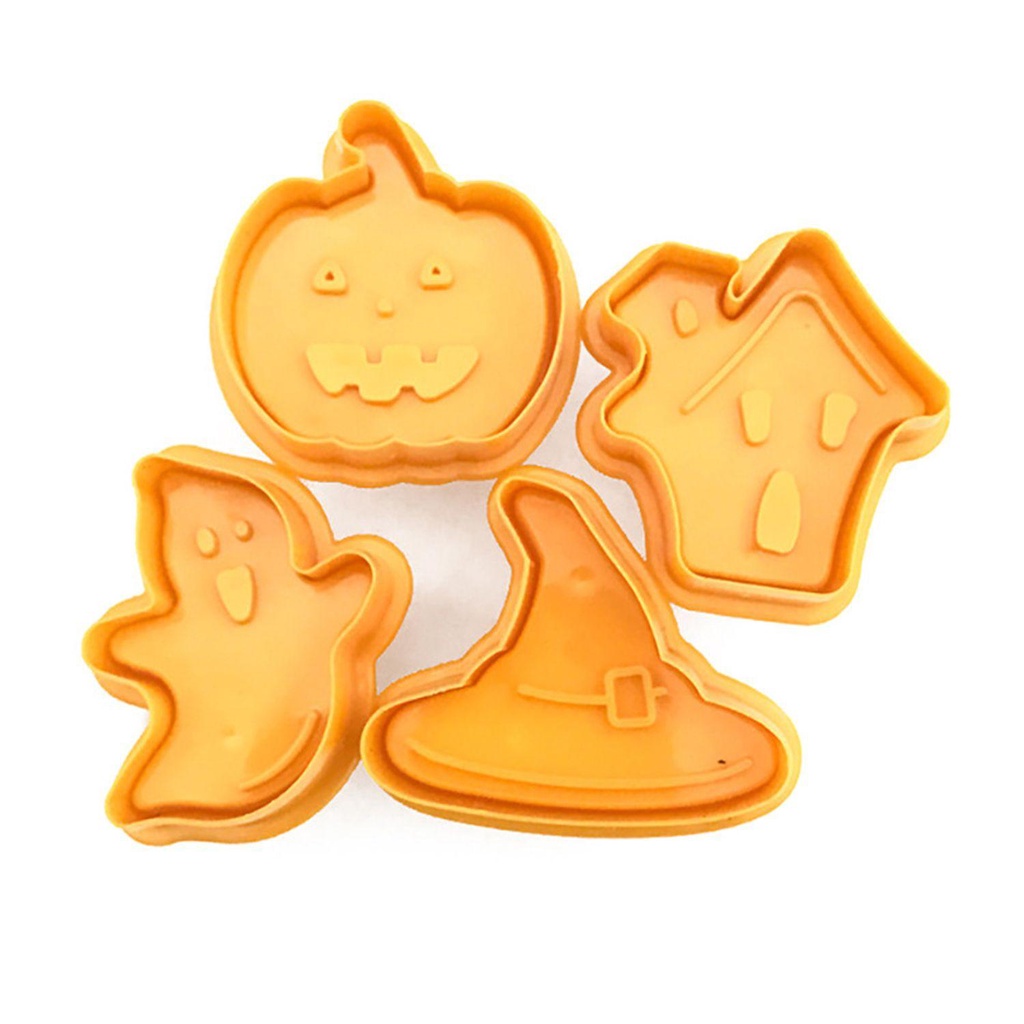 Set 8 Khuôn Nhấn Bánh Quy 3D Chủ Đề Halloween