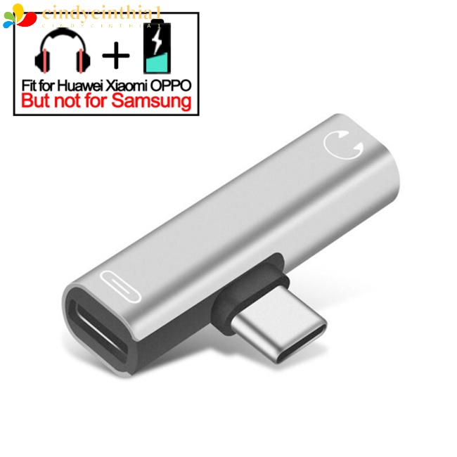 Dây Cáp Chuyển Đổi Tai Nghe 2 Trong 1 Usb 3.5 Sang Type C Otg Tương Thích Với Macbookpro Xiaomi Huawei