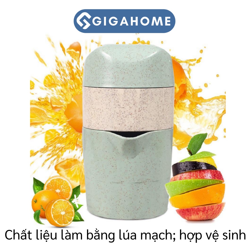 Dụng Cụ Vắt Cam GIGAHOME Bằng Lúa Mạch Có Nắp Và Cốc 600ml Tiện Dụng 7092