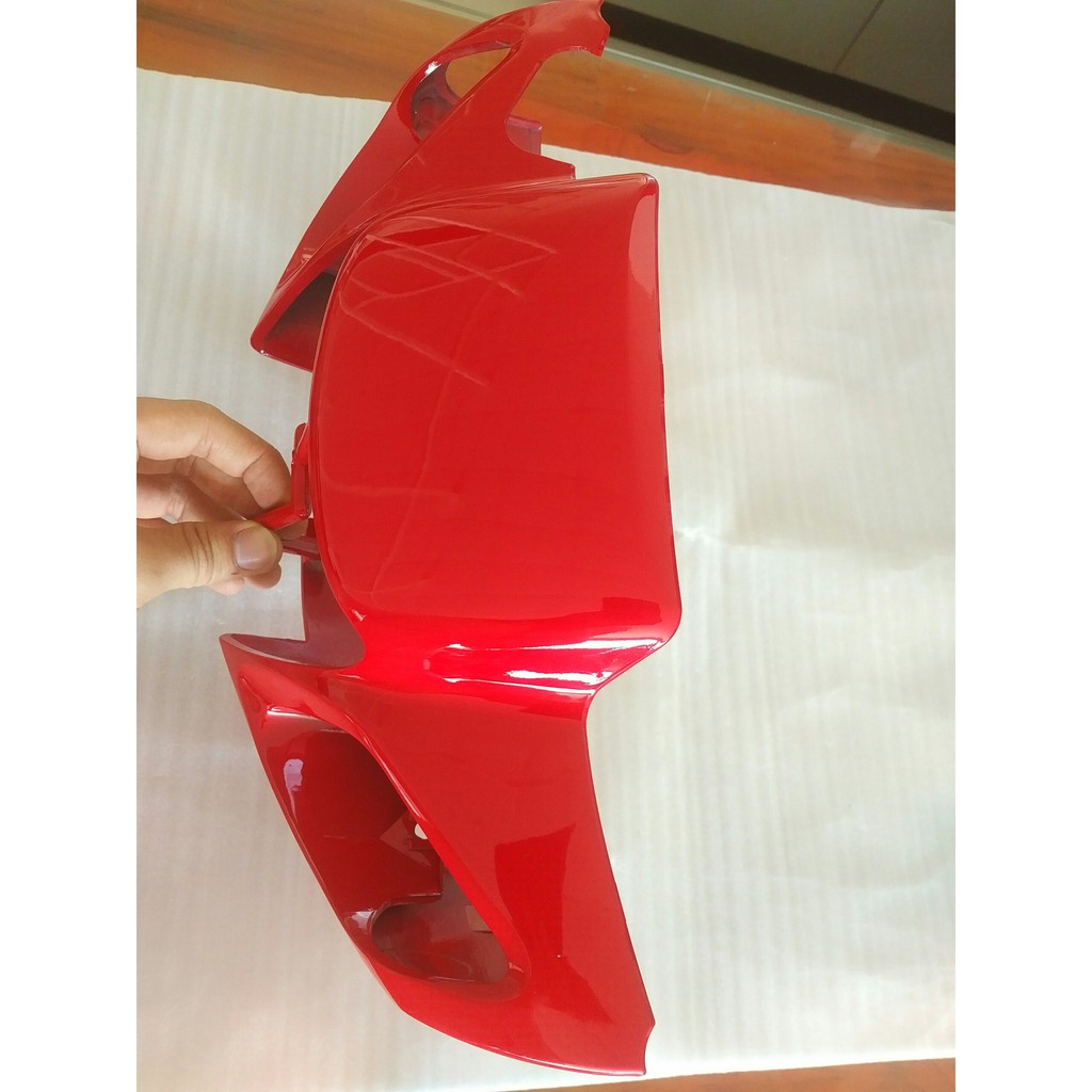 Ốp đầu trước (nắp trước tay lái) Sirius V đỏ