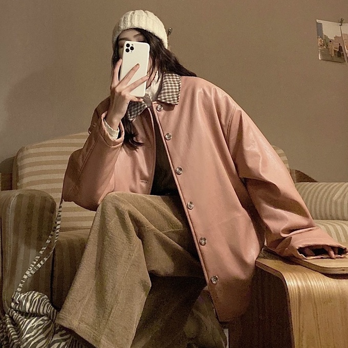 Xiaozhainv Quần dài XIAO ZHAI NV lưng cao ống rộng màu trơn phong cách retro Hàn Quốc dành cho nữ