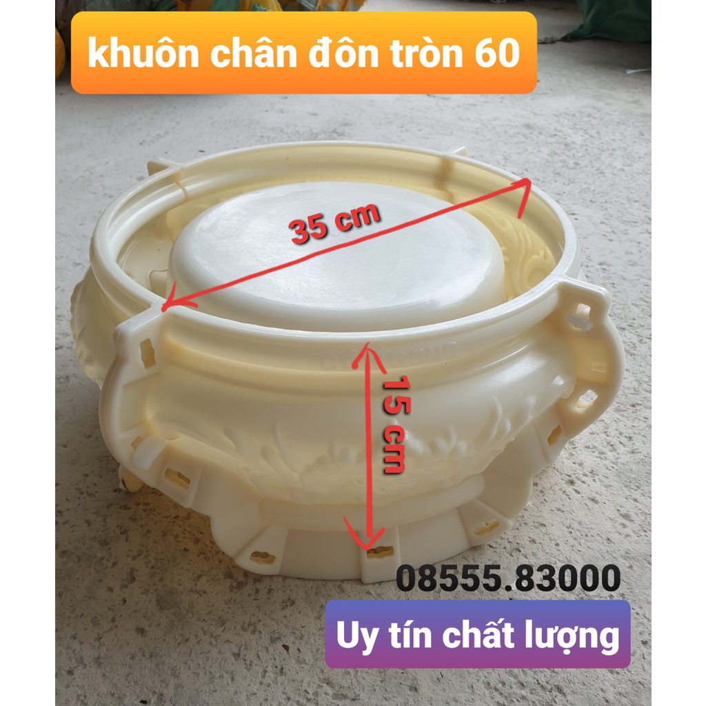 khuôn chân đôn chậu tròn 60 (không chậu)