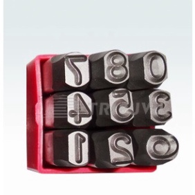 Bộ đóng chữ và số 4mm/ 3mm/ 5mm/ 6mm/ 8mm, chất liệu thép, đóng trên kim loại