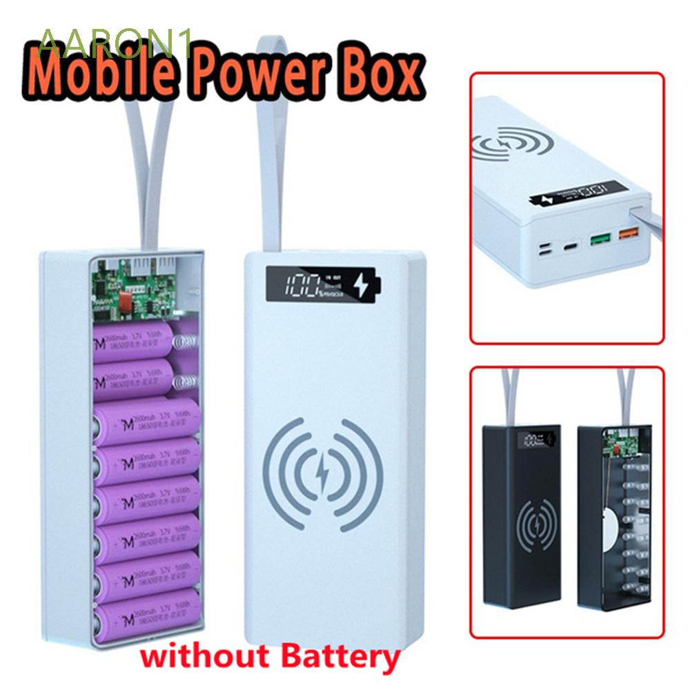 Hộp đựng pin sạc dự phòng có dây/ không dây tuỳ chọn nhiều màu siêu bền tiện dụng 16x18650 (có bán lẻ)
