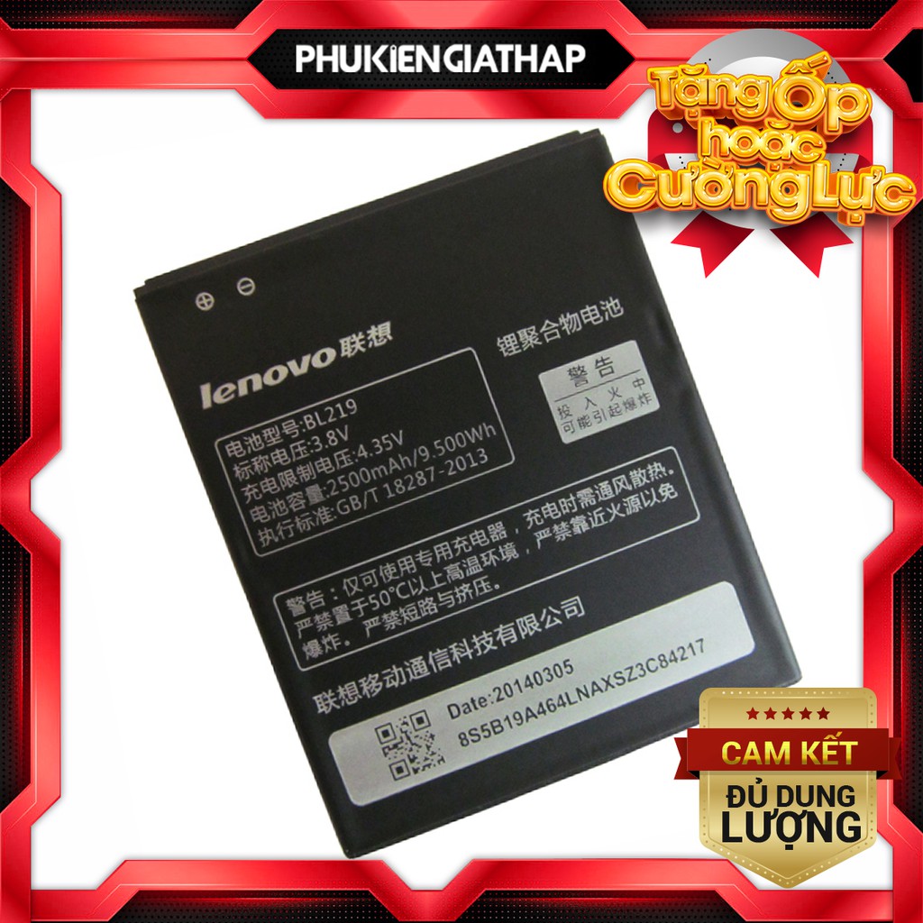 [Mã ELFLASH5 giảm 20K đơn 50K] Pin Lenovo BL219 - 2500mAh (A880/A889)