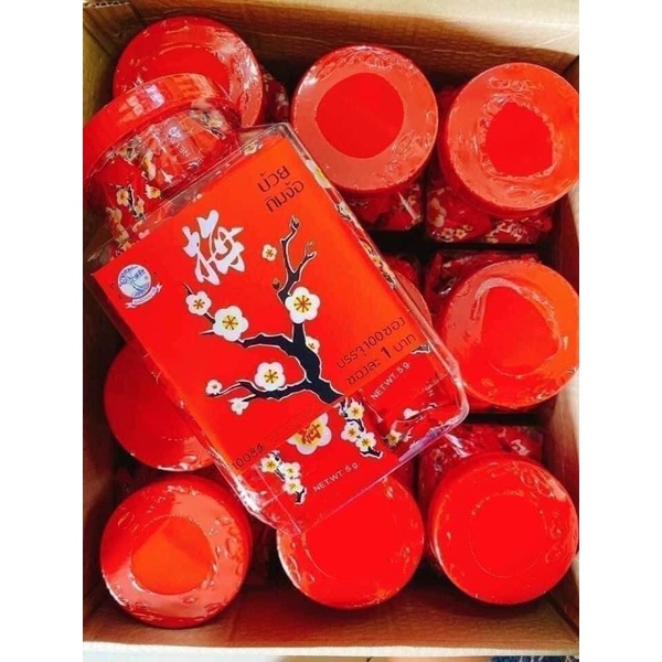 HCM 10 gói xí muội  hoa đào Thái Lan - hương vị tuổi thơ