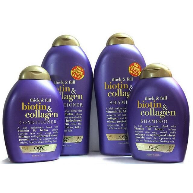 [Biotin] Dầu gội - Dầu xả Biotin Collagen OGX