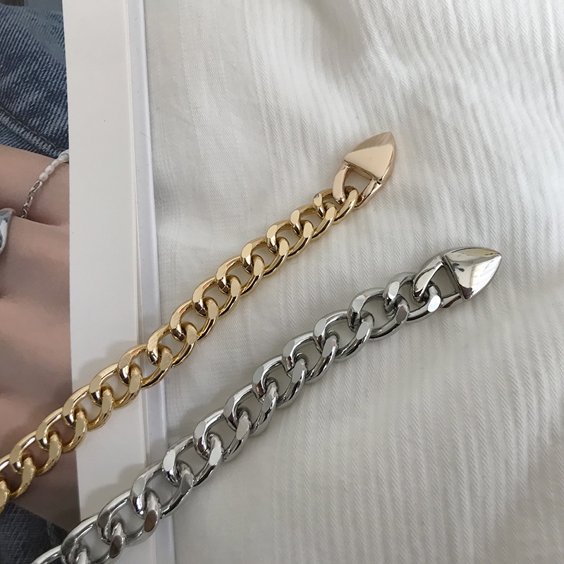 Dây Xích Kim Loại Đeo Thắt Lưng Phong Cách Hiphop Đơn Giản Thời Trang