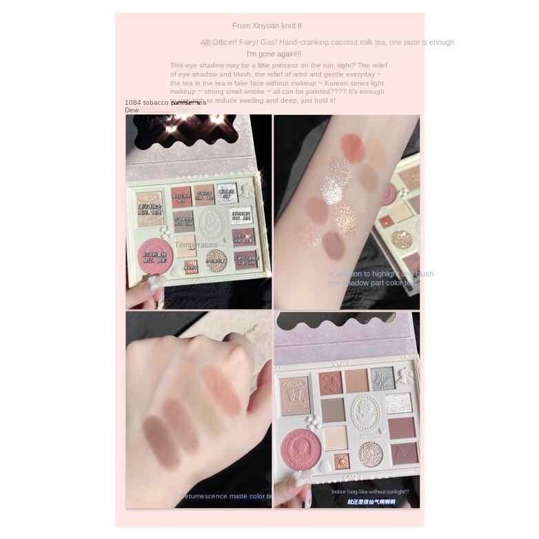 Colorrose Bảng Phấn Mắt Má Hồng Và Bắt Sáng Toàn Diện Màu Trà Sữa