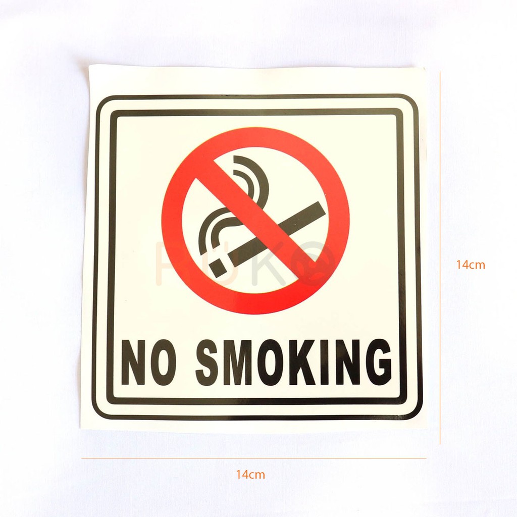 Decal, Sticker No smoking không hút thuốc