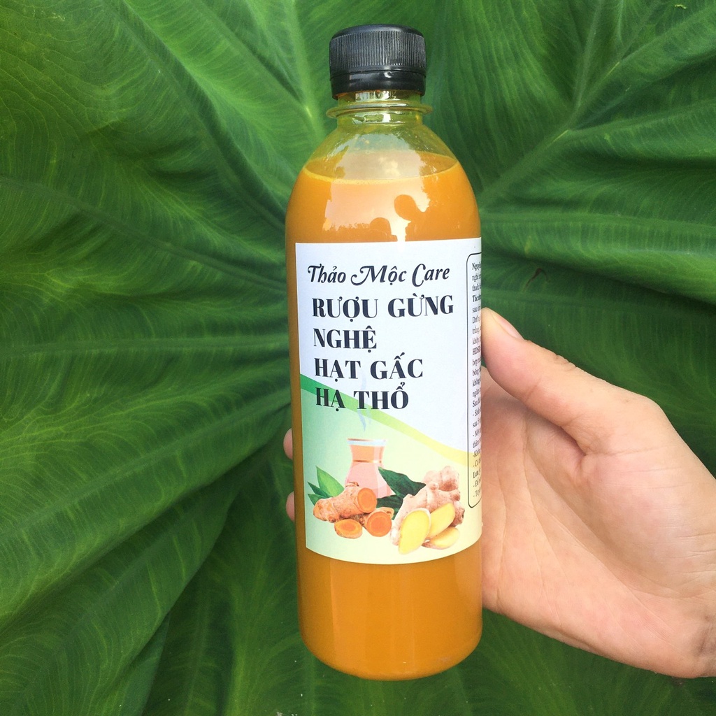 Rượu gừng nghệ hạt gấc hạ thổ