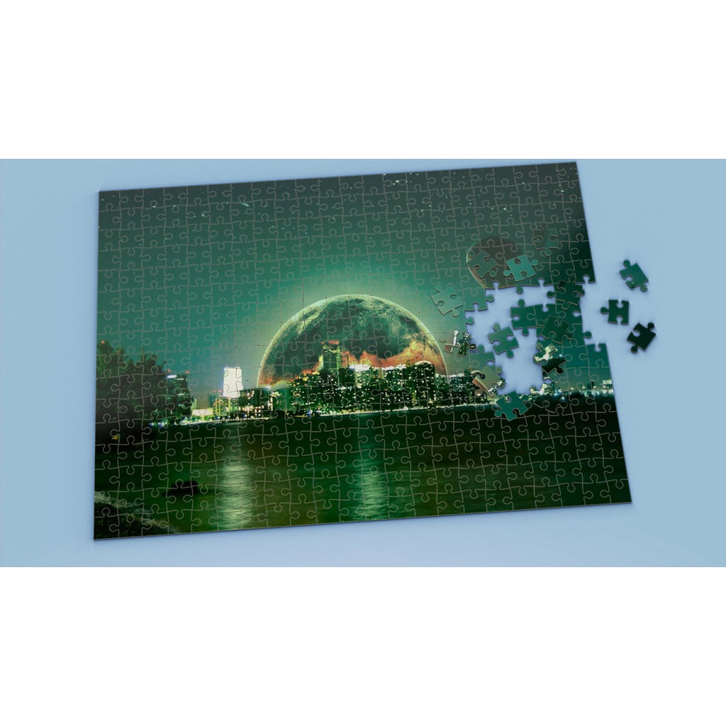 Tranh ghép hình Artistic - Tranh ghép hình CITY - Mẫu 1 - Nhận in theo yêu cầu