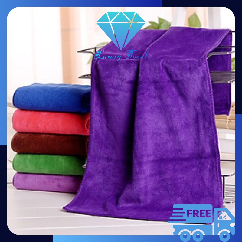 Khăn Gội Đầu Quấn Đầu Luxury Towels M03 Siêu Thấm Hút Cho Spa Và Salon Tóc Size 35x75cm 50x100cm