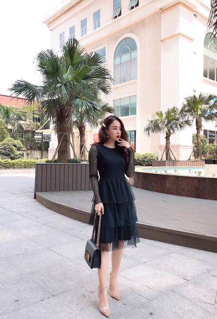 đầm dự tiệc sang chảnh - đầm váy nữ đẹp cho chị em thoả sức khoe đường cong gợi cảm