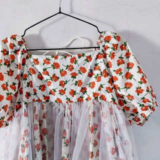 [ Thanh lý ] Đầm babydoll hoa phối