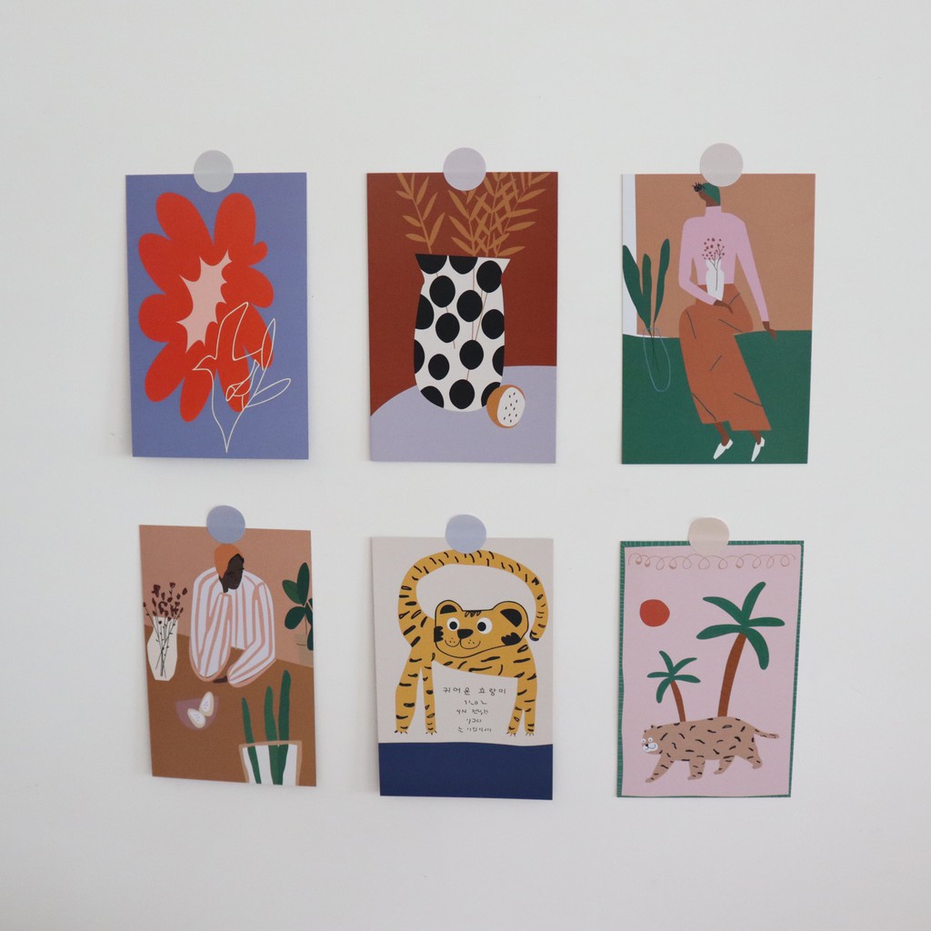 European And American Style Postcards For The Wall
