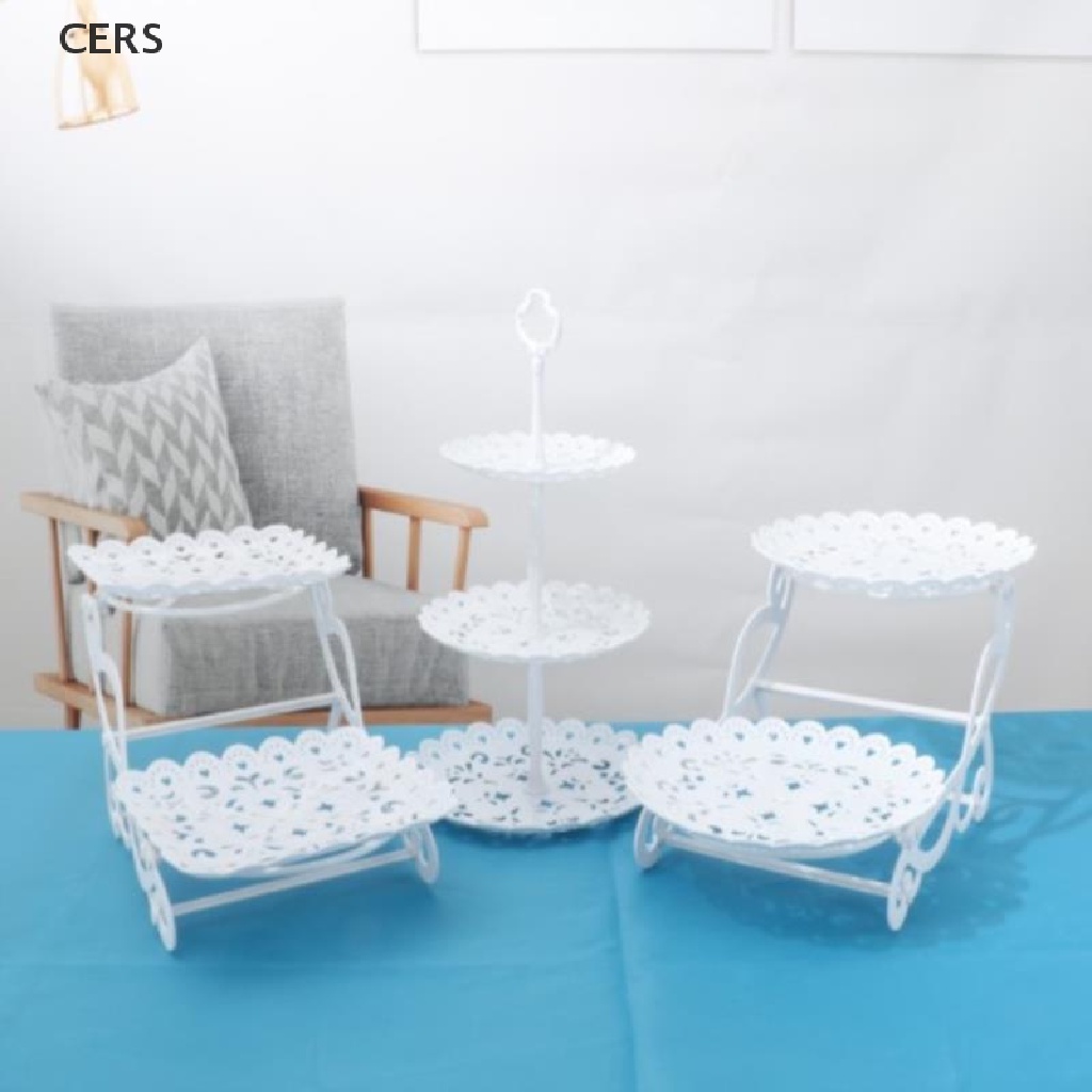 Set 1 / 2 Giá Đỡ Bánh Cupcake / Snack / Trái Cây Ba Tầng Sáng Tạo