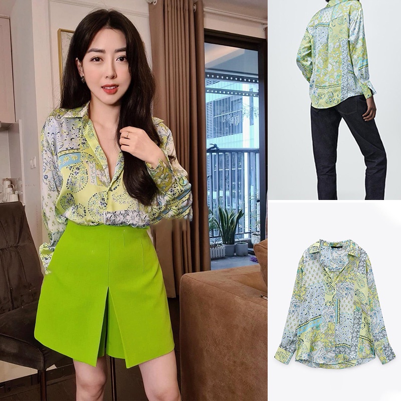 Áo Sơ Mi Zara Cài Nút In Họa Tiết Vỏ Sò Thời Trang Mùa Xuân Dễ Phối Đồ 3666068 Bán Buôn