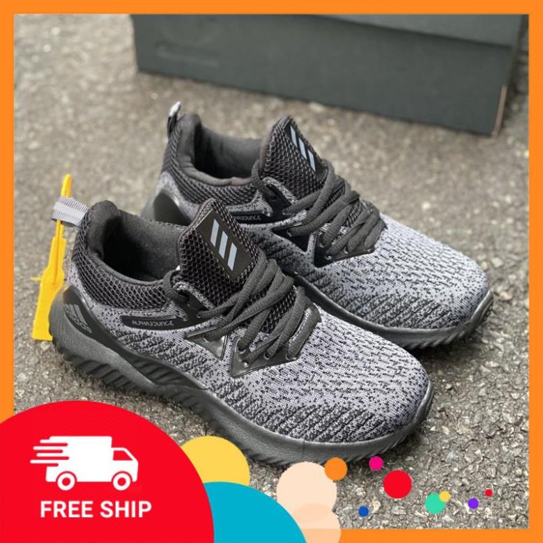 [Chất lượng số 1] [fullbox, hình thật] Giày thể thao alphabounce đen ghi nam nữ, giày sneaker alphabounce( freeship)