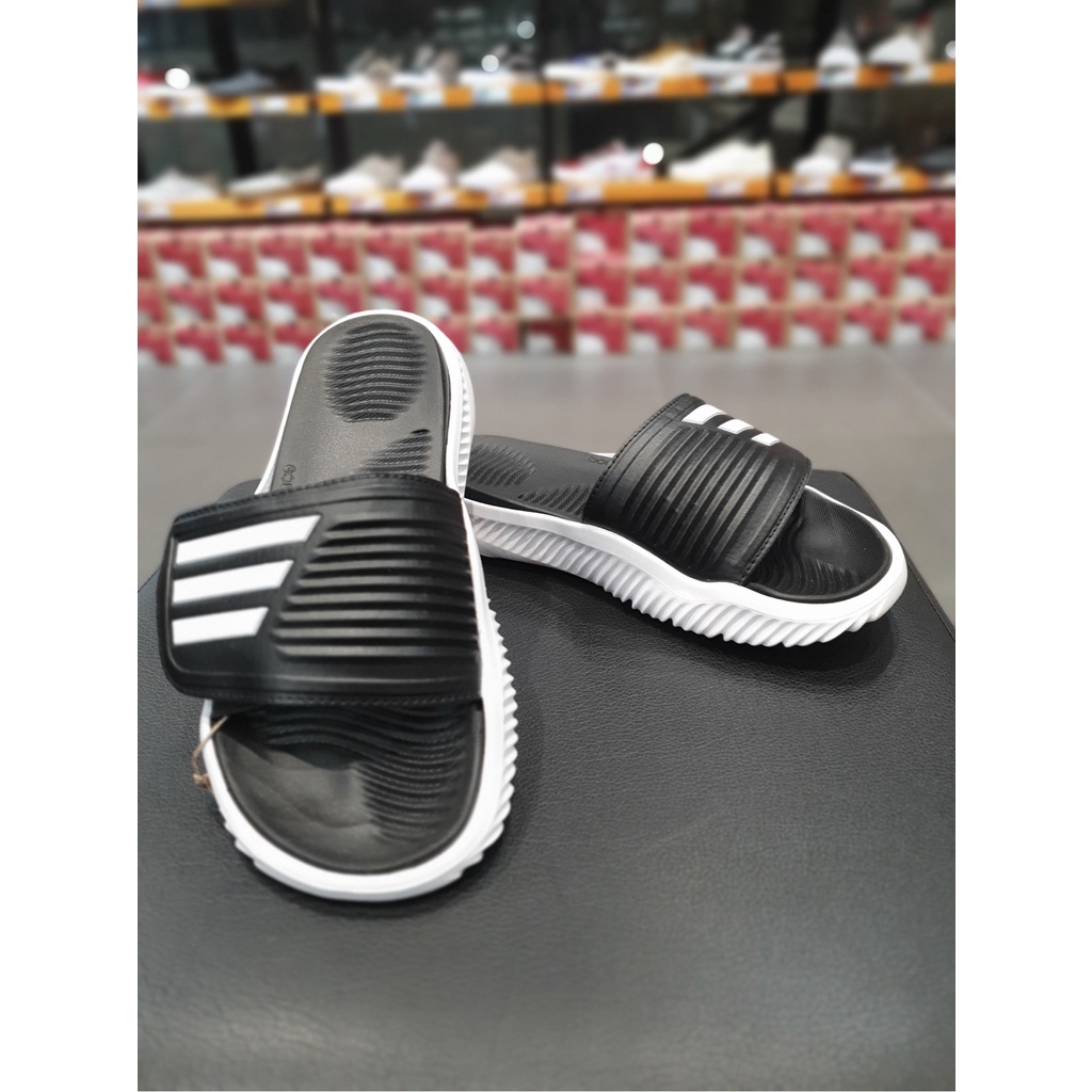[HÀNG CHÍNH HÃNG Season MỚI] DÉP ADIDAS ALPHABOUCE SLIDE (2.0) - CORE BLACK - *BLACK/WHITE* (2.0) - Code: GY941