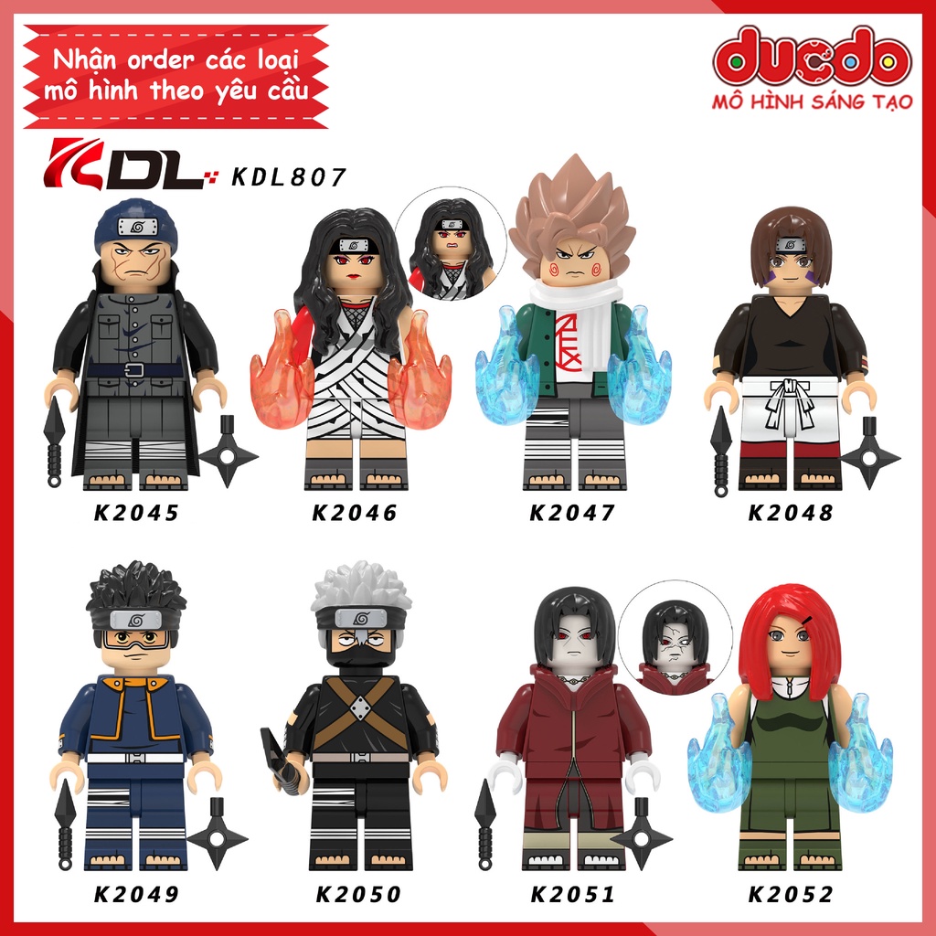 Minifigures các nhân vật trong Naruto Akatsuki mới - Đồ chơi Lắp ghép Xếp hình Mô hình Mini KORUIT KDL807