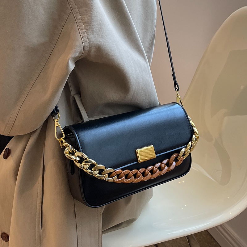 Túi Đeo Chéo Dây Xích Bằng acrylic Thời Trang Phong Cách retro Cho Nữ