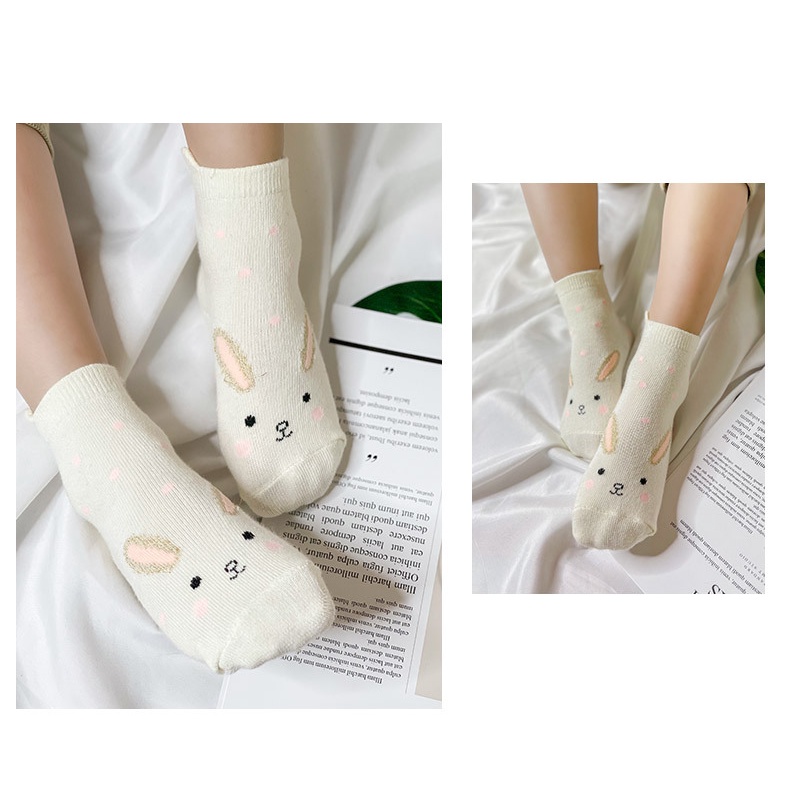 Set 5 Đôi Tất Cotton Mềm Mại Cho Bé Gái