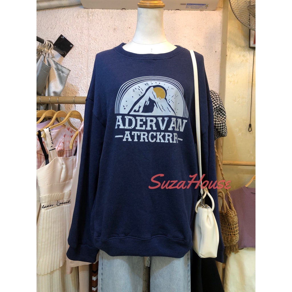 Áo Nỉ Sweater Advan Nữ Form Rộng Vải Nỉ Bông Dày Dặn phong cách Ulzzang SuzaHouse_Store SWTADVAN | BigBuy360 - bigbuy360.vn