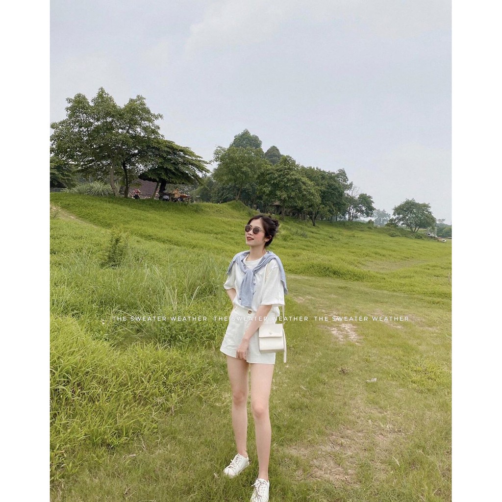 Quần short thô cạp cao basic | BigBuy360 - bigbuy360.vn