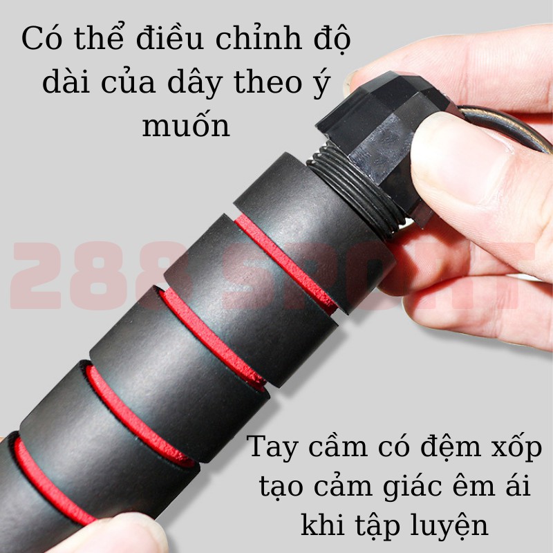 Dây Nhảy Tập Thể Dục Thể Thao, Dây Nhảy MUAY, BOXING Lõi Thép Cao Cấp 2,7m Siêu Rẻ Siêu Bền Có Thể Cắt Bớt Dây