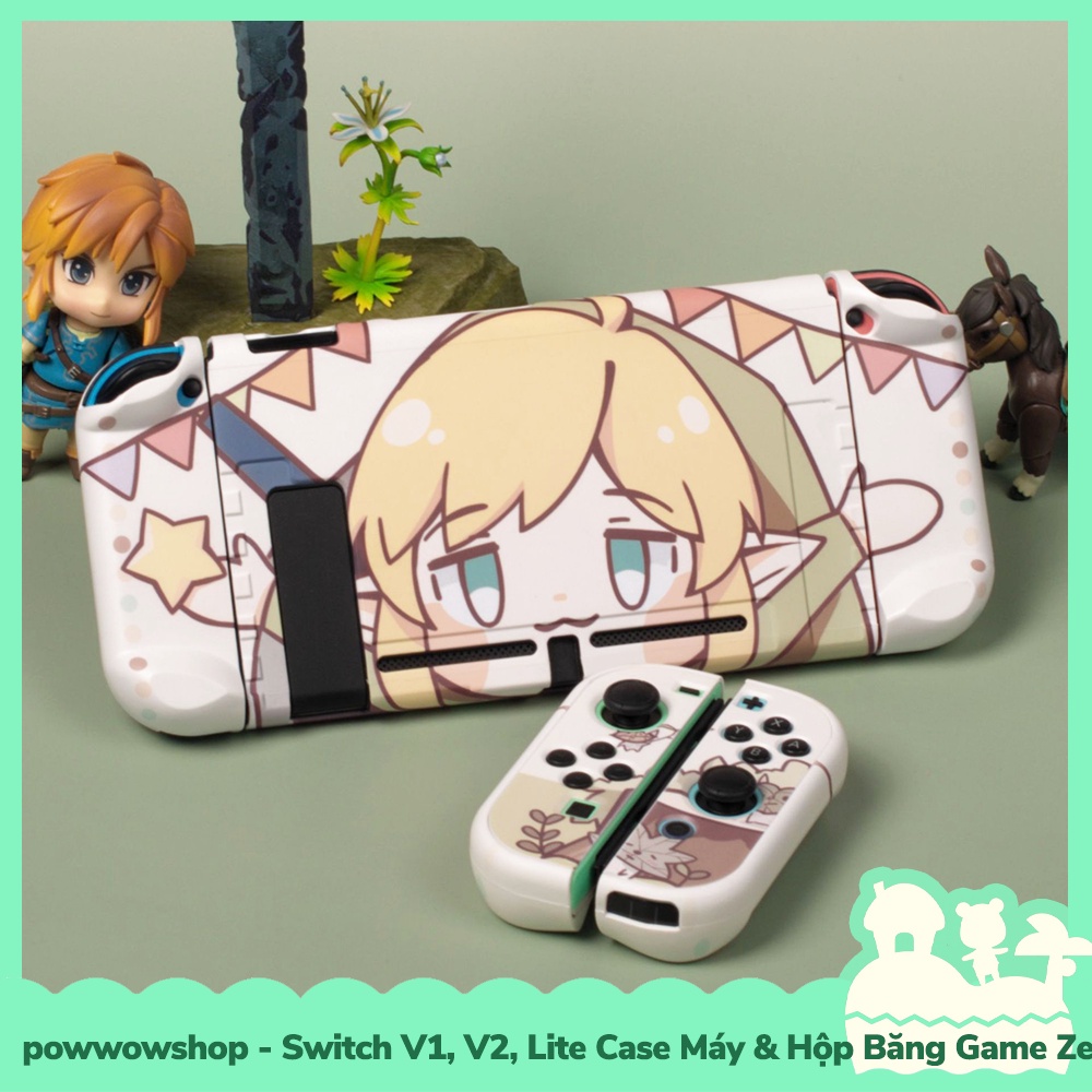 [Sẵn VN - Hỏa Tốc] Switch V1, V2, Lite Set Phụ Kiện Case Ốp Nintendo Switch V1, V2 , Lite &amp; Hộp Băng Game Zelda Lighter