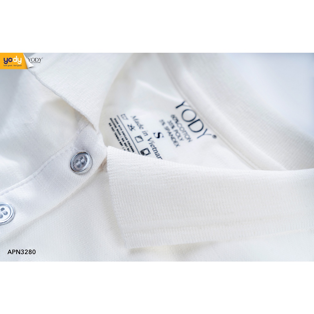 Áo polo pique slup YODY áo phông có cổ bề mặt mềm mướt, đàn hồi tốt - APN3280